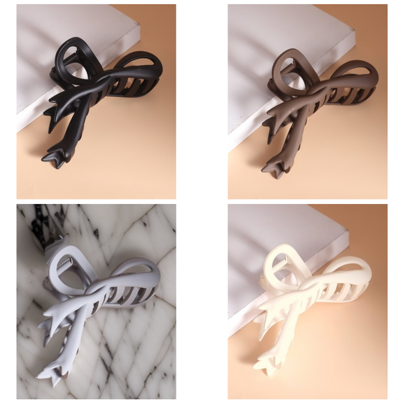 Large Ribbon Matte Finish Claw Clip