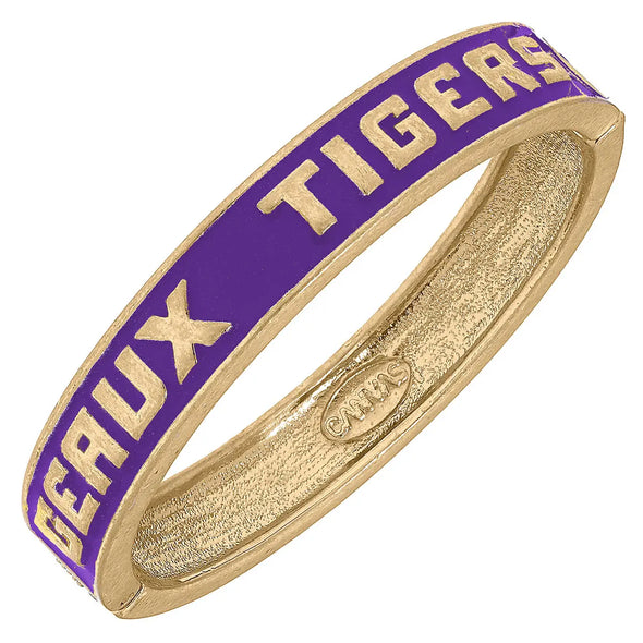 LSU Tigers Enamel Hinge Bangle