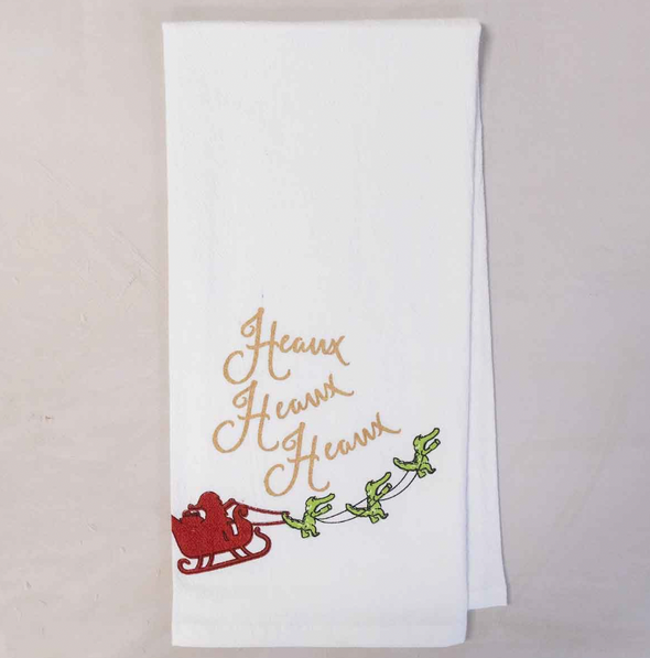 Heaux Gator Flour Sack Hand Towel