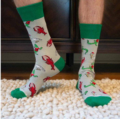 Men's Cajun Christmas Socks