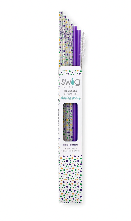 SWIG Hey Mister! Reusable Straw Set