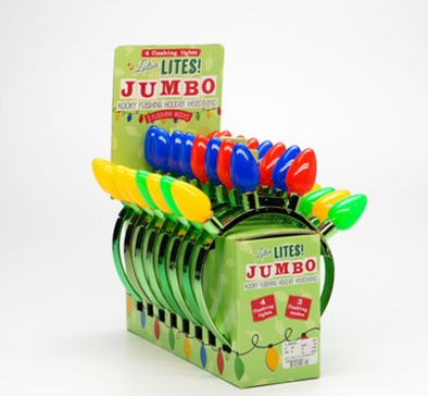 Xmas Jumbo Light Up Headband